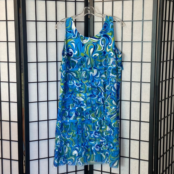 Flirty Swirl Print Isle Dress XL - Picture 4 of 5